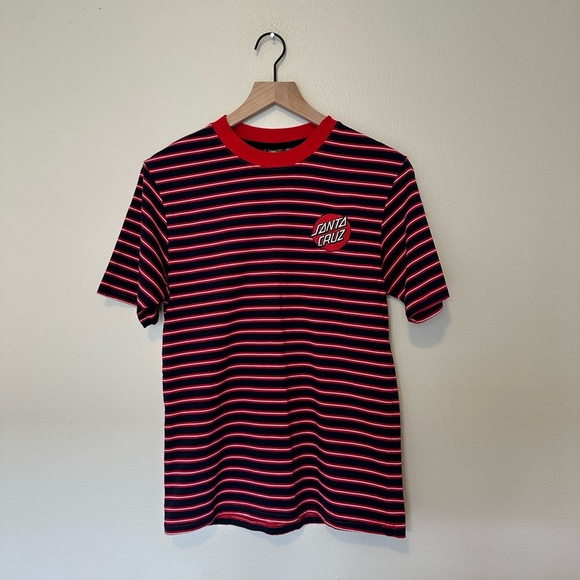 SANTA CRUZ Skateboard Striped Shirt - Picture 1 of 7